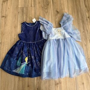 Disney Frozen Elsa Dresses in Light Blue and Navy Sz 3T